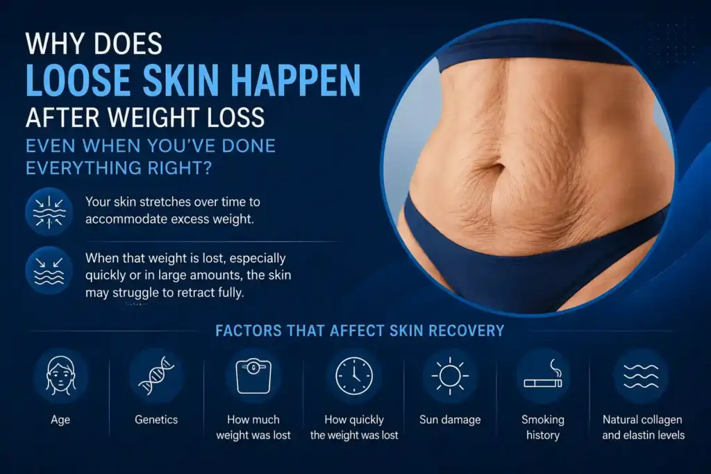 Why Does Loose Skin Happen After Weight Loss Even When You’ve Done Everything Right Chesterfield?